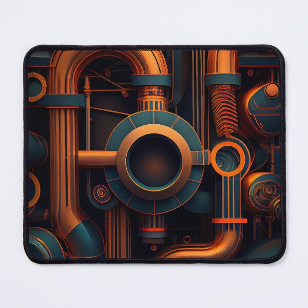 Item preview, Dreamy Dynamic Industrial Pattern Digital Painting designed and sold by CodeAndColors.