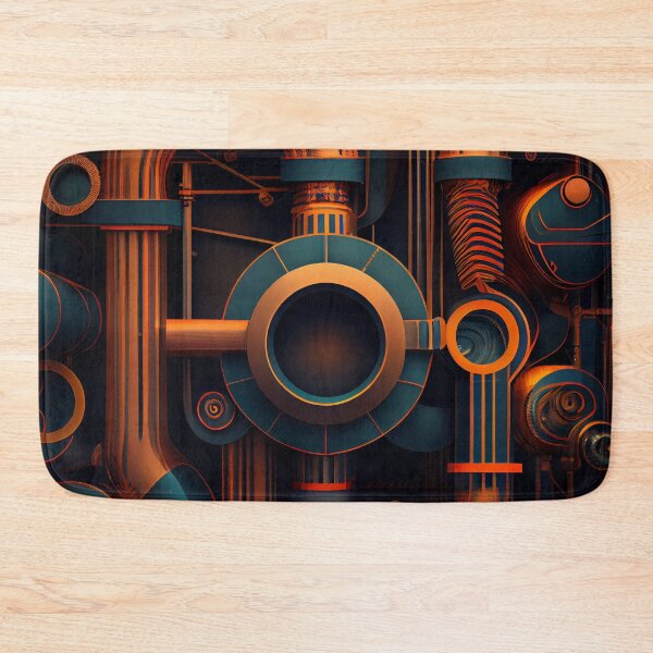 Artikelvorschau, Dreamy Dynamic Industrial Pattern Digital Painting entworfen und verkauft von CodeAndColors.