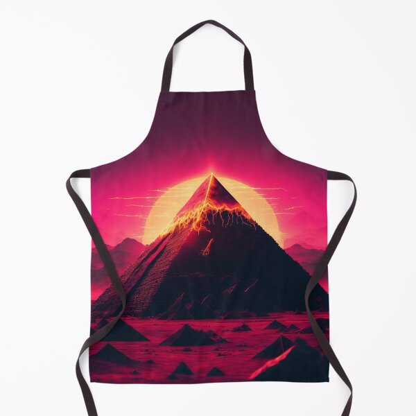 Item preview, Synthwave Retrowave Aesthetic Pyramid designed and sold by Nightarcade.