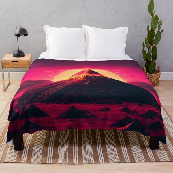 Item preview, Synthwave Retrowave Aesthetic Pyramid designed and sold by Nightarcade.