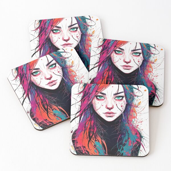 Item preview, Cat girl abstract key visual designed and sold by RK - Shop.