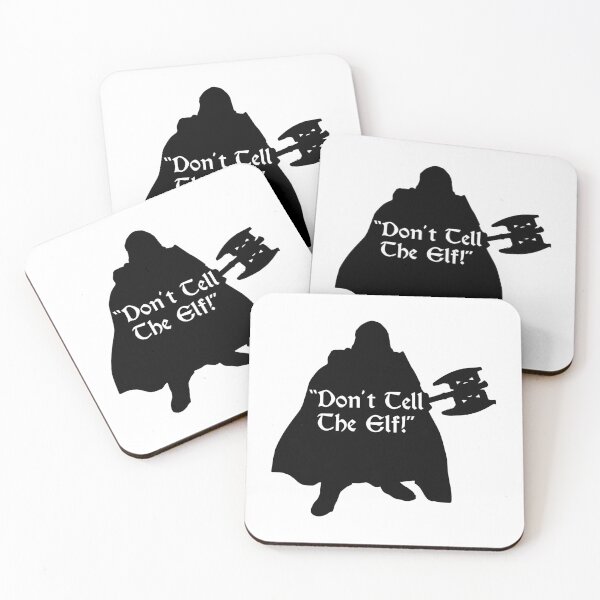 Item preview, Gimli - Don't Tell The Elf designed and sold by KindaSusBro.