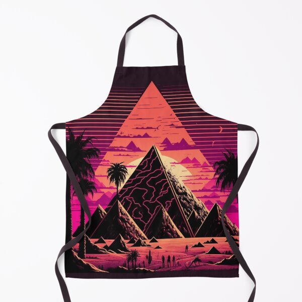 Item preview, Synthwave Retrowave Aesthetic Pyramid designed and sold by Nightarcade.