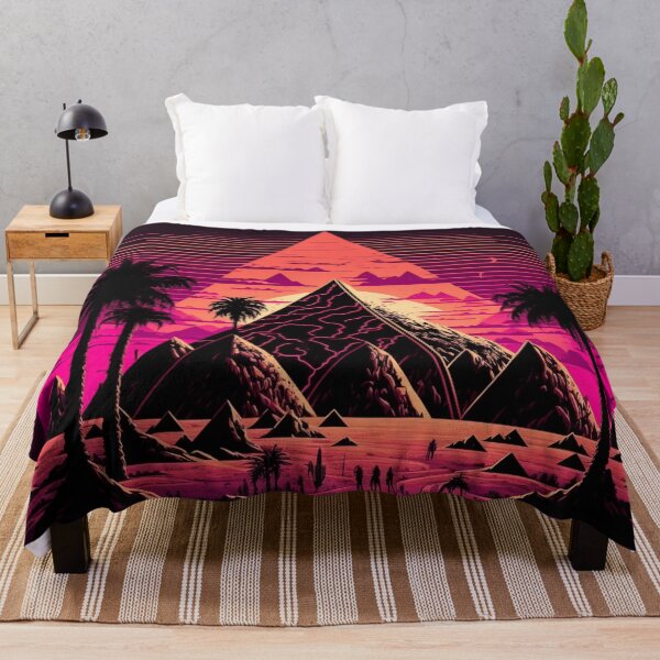 Item preview, Synthwave Retrowave Aesthetic Pyramid designed and sold by Nightarcade.