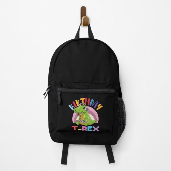 Item preview, Happy Cute T-Rex Birthday Kids Dinosaur Gamer With Headphone Funny Cute Animal Boys Girls Birthday Party designed and sold by YoungESC.