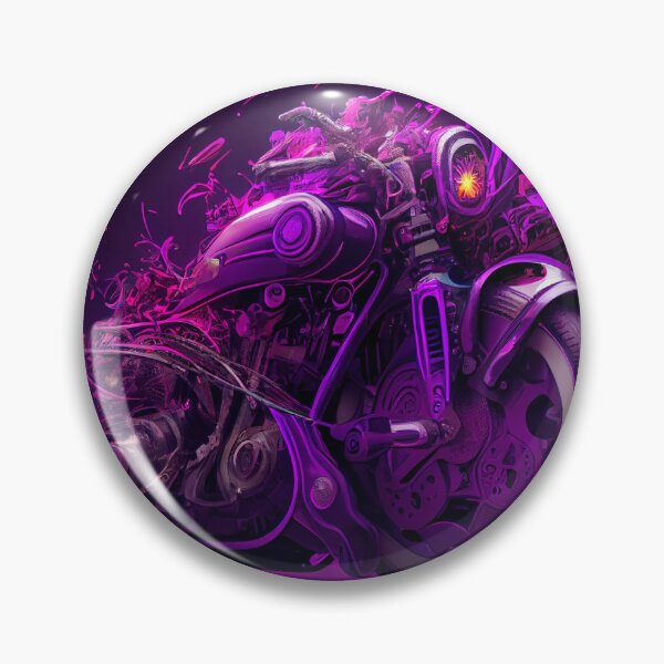 Artikelvorschau, Motor of Thought A Purple Dream Digital Painting entworfen und verkauft von CodeAndColors.