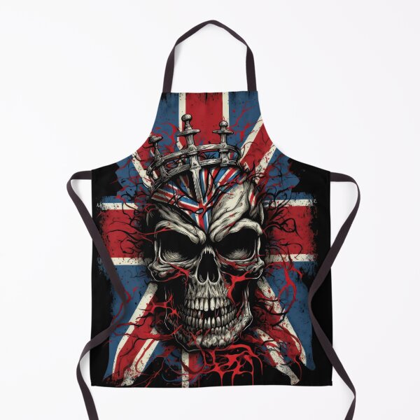 Item preview, British Rock Biker Skull Flag designed and sold by Odd World.