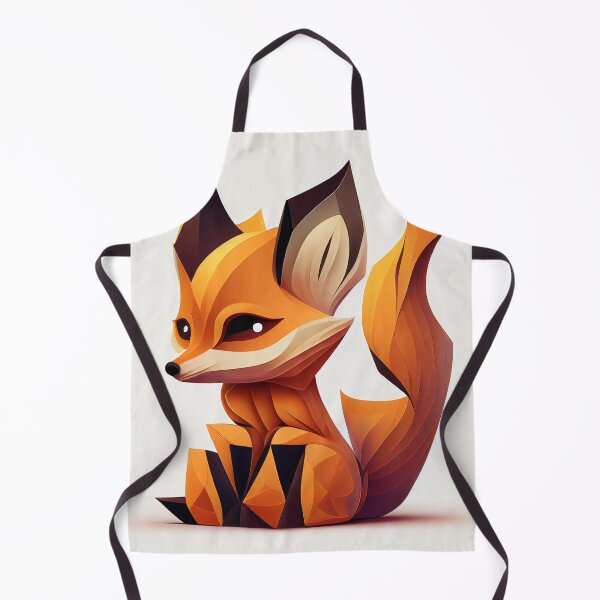 Item preview, Geometric abstract orange fox designed and sold by Neonmountain.
