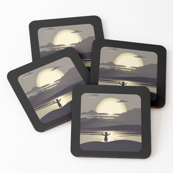 Item preview, Inspirational Abstract Art - Sunset Silhouette designed and sold by RickS-Ts-N-Such.