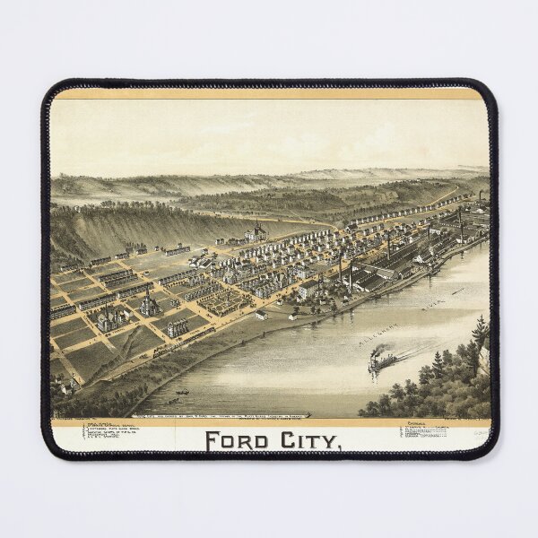 Item preview, Ford City, Pennsylvania (1896) designed and sold by allhistory.