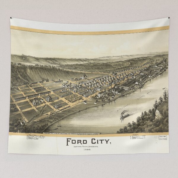 Item preview, Ford City, Pennsylvania (1896) designed and sold by allhistory.