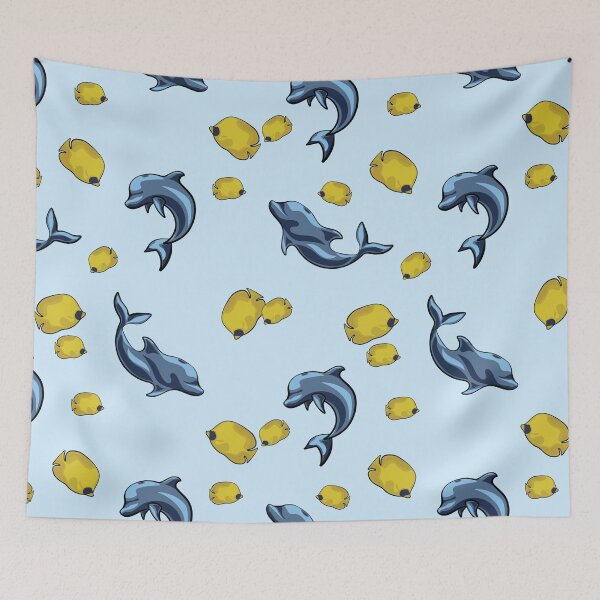 Item preview, Minimalist Bottlenose Dolphins designed and sold by InkLayer.