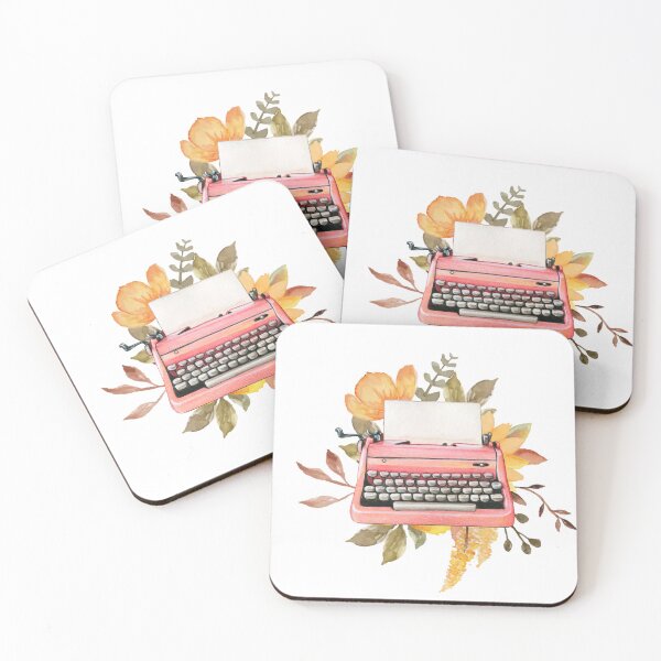 Item preview, Floral Typewriter designed and sold by Moss and Myth.