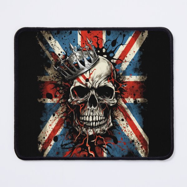 Item preview, British Rock Biker Skull Flag designed and sold by Odd World.