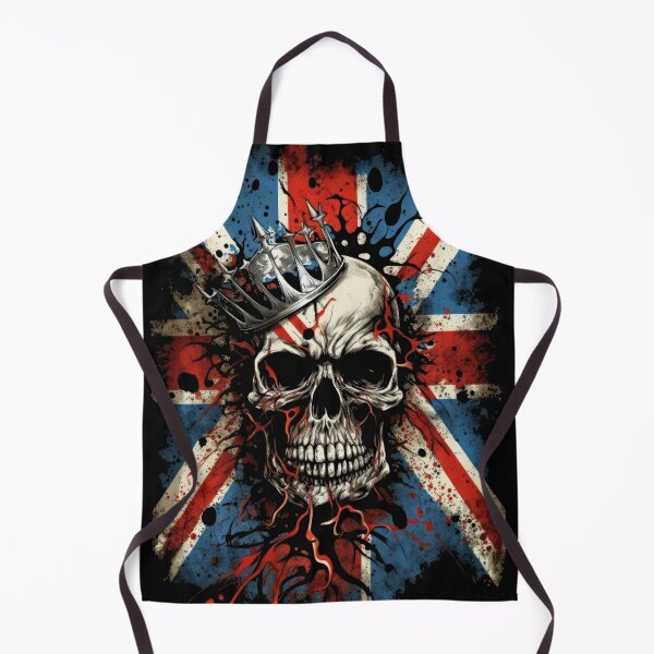 Item preview, British Rock Biker Skull Flag designed and sold by Odd World.