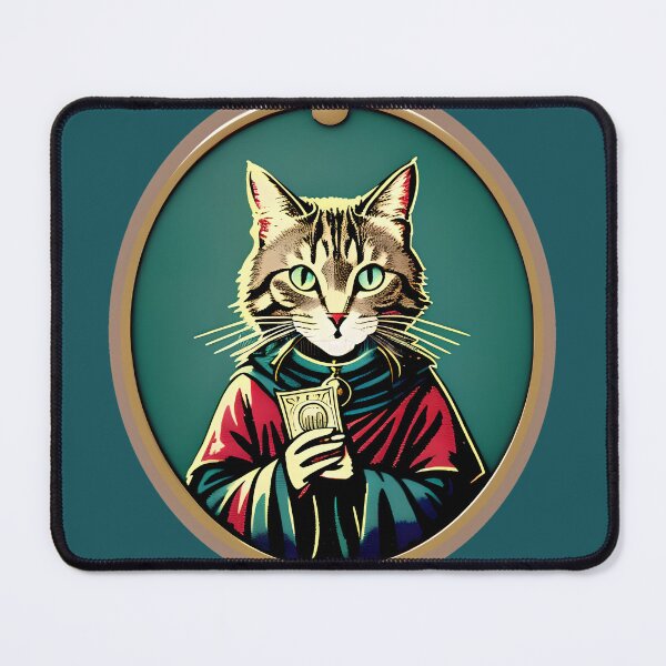 Item preview, Cute Funny Dressed Cat Priest designed and sold by BeyondHumanArt.