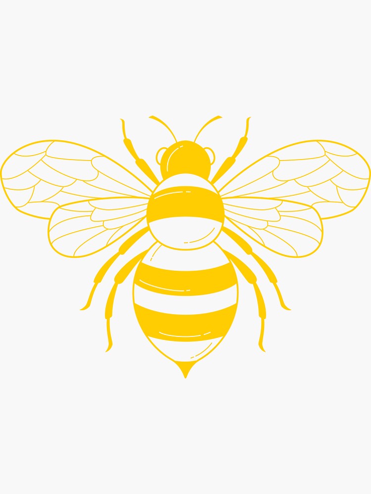 Honey bees Sticker for Sale by pikaole