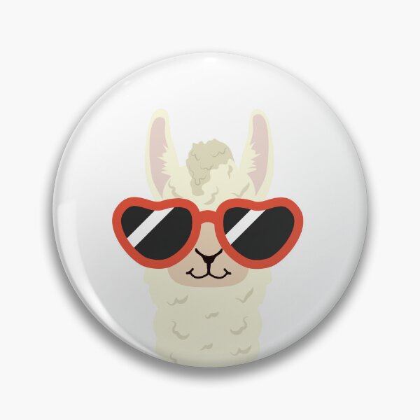 Item preview, Alpaca with heart sunglasses designed and sold by Leo's Alpaca store.