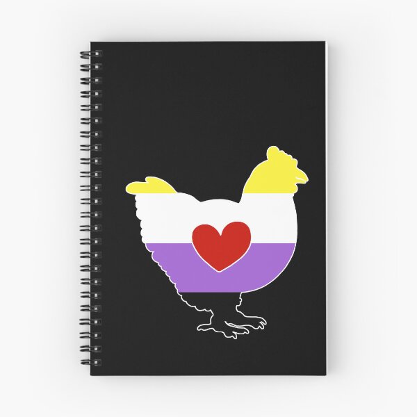 Item preview, Chicken Lover - LGBTQ Non-Binary Flag Heart 02 designed and sold by Puddmuppy.