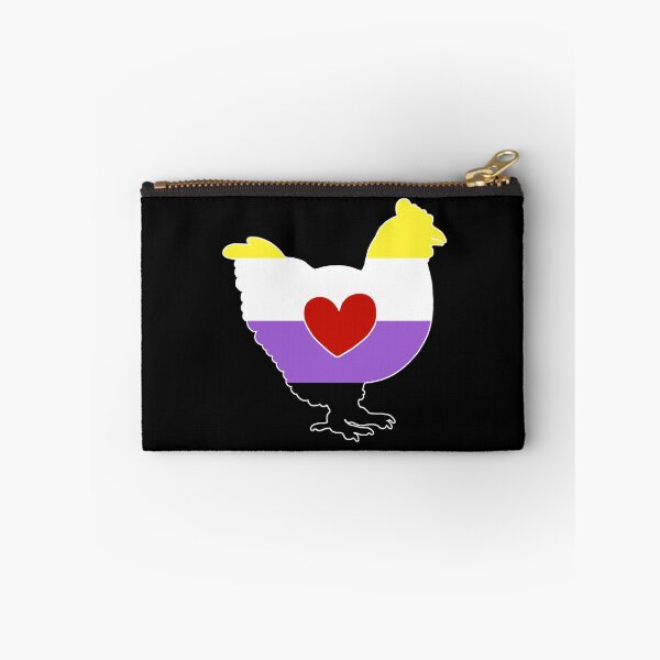 Item preview, Chicken Lover - LGBTQ Non-Binary Flag Heart 02 designed and sold by Puddmuppy.