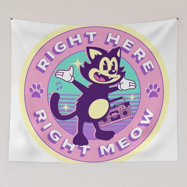 Item preview, Right Here Right Meow designed and sold by Zen Watercooler.