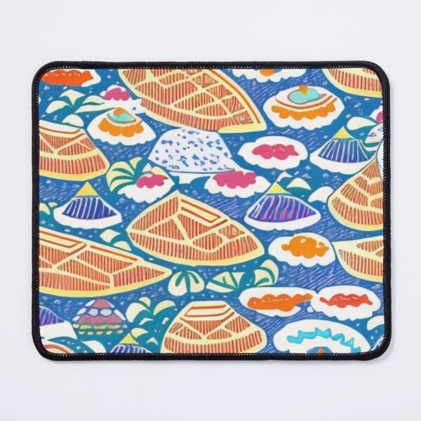 Item preview, Colorful Boats in The Sea Drawin Sea Monsters Ocean Creatures Kids Desing Pattern  designed and sold by Myriam-BR.