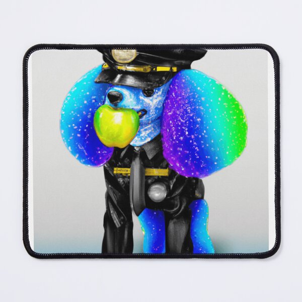 Item preview, A poodle dressed as police officer who loves apples. Poodle mamma, Poodle mummy. Poodle mammy designed and sold by Doggymadness.