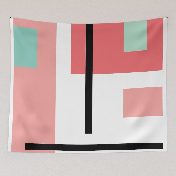 Item preview, Springtime Boxes and Lines Pattern designed and sold by Colin Polley.
