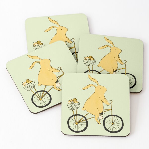 Item preview, Easter Bunny Riding Bike designed and sold by Pun&Done.
