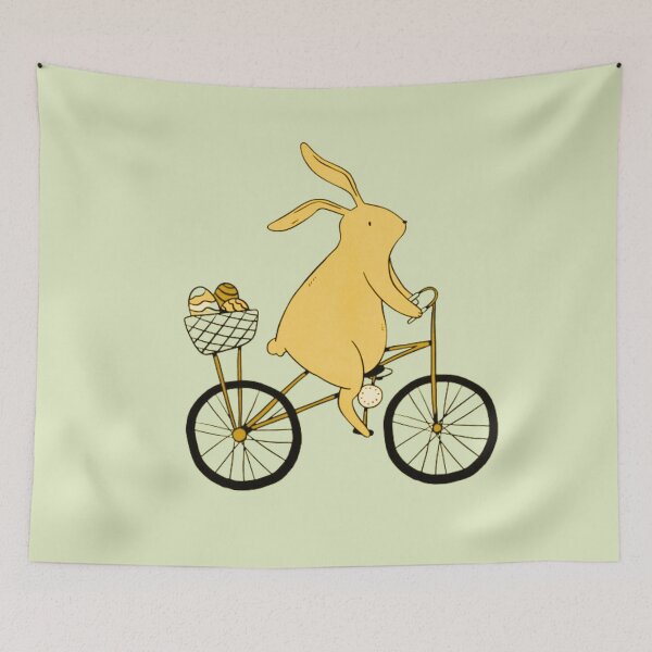 Item preview, Easter Bunny Riding Bike designed and sold by Pun&Done.
