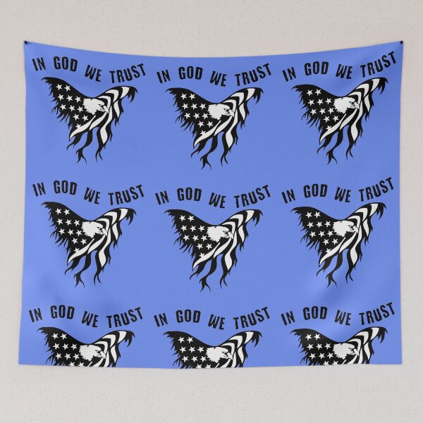 Item preview, American Flag Bald Eagle - In God Trust designed and sold by LordAudes.