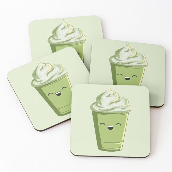 Item preview, Cute Matcha Latte Foam Drink designed and sold by RosieGoldArt.