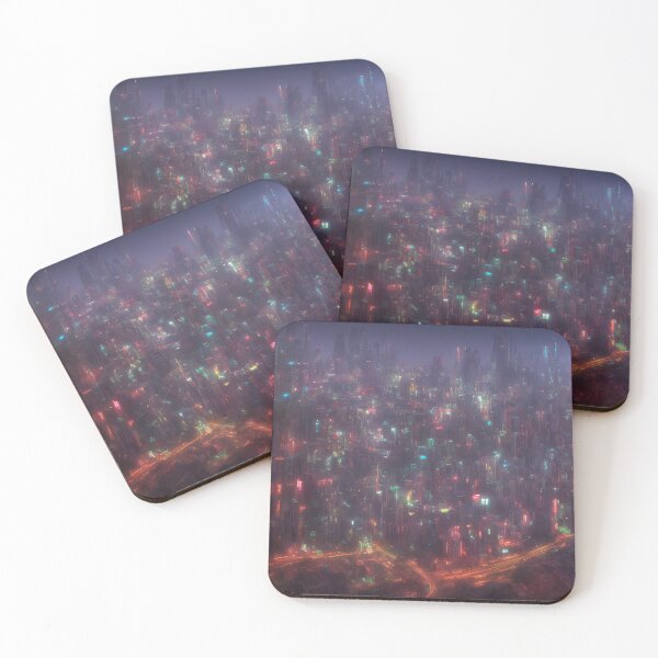 Item preview, Futuristic bright cityscape designed and sold by Metaverse8.