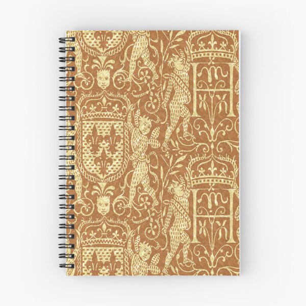 Item preview, Medieval Cherubs with Coats of Arms Russet designed and sold by AntiqueImages.