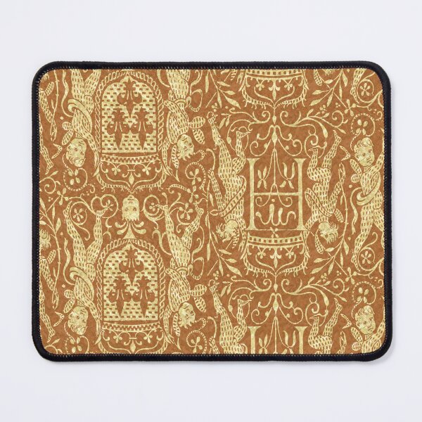 Item preview, Medieval Cherubs with Coats of Arms Russet designed and sold by AntiqueImages.
