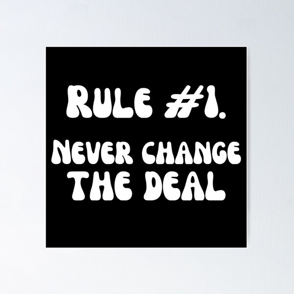 Item preview, Rule 1-White designed and sold by DrawingAndText.