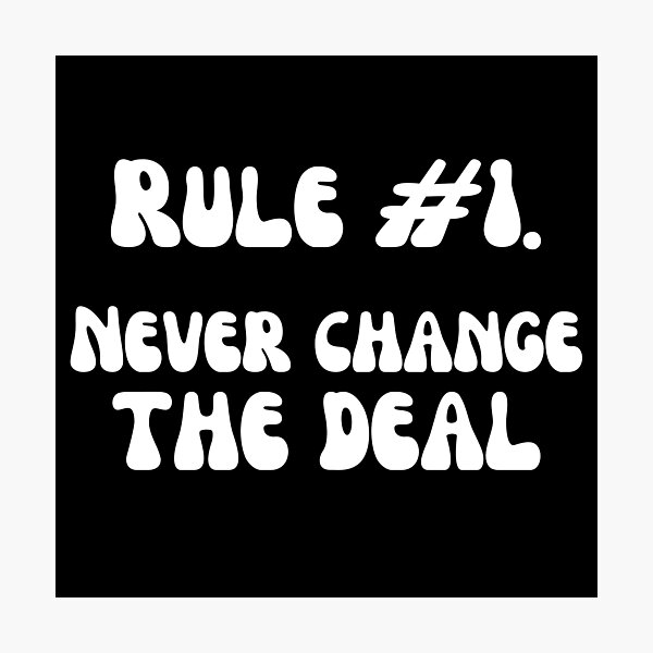 Item preview, Rule 1-White designed and sold by DrawingAndText.