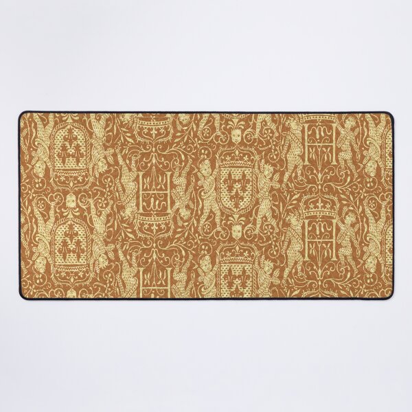 Item preview, Medieval Cherubs with Coats of Arms Russet designed and sold by AntiqueImages.
