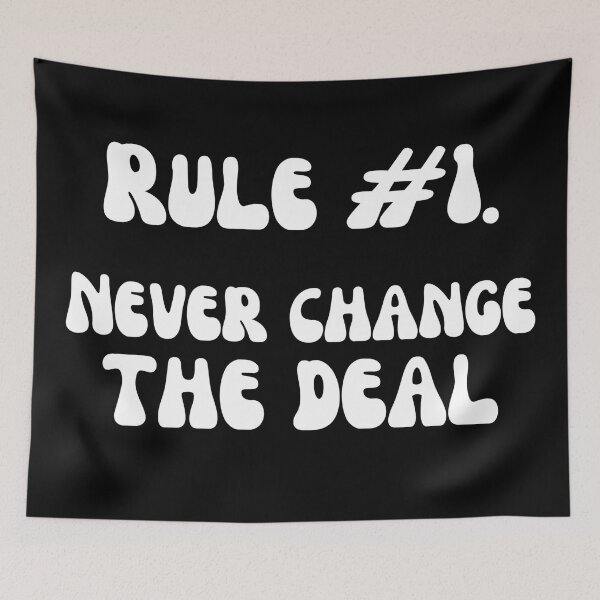 Item preview, Rule 1-White designed and sold by DrawingAndText.