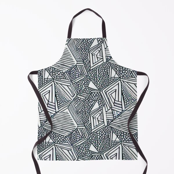 Item preview, Black and White Pencil Painting Losange Shapes Pattern Design designed and sold by Myriam-BR.