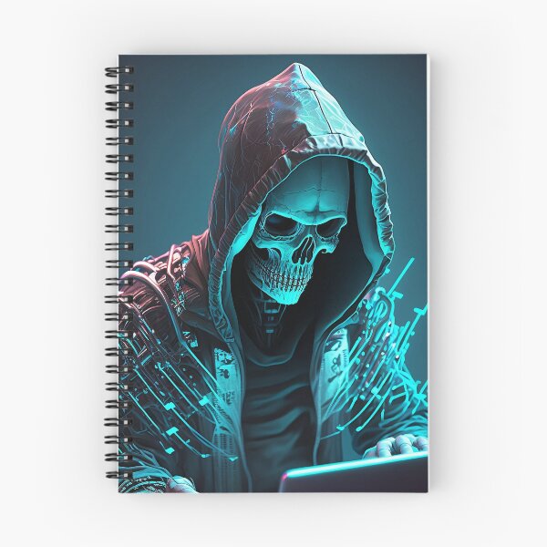 Item preview, blue hacker skeleton designed and sold by AloneARTS.