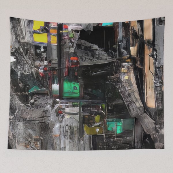 Item preview, 'Blight of Technology' Design - Abstract Modern Art designed and sold by abstract-modern.
