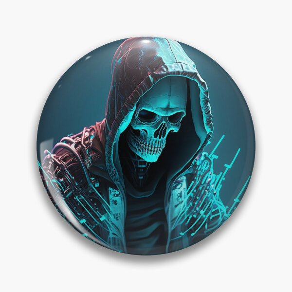 Item preview, blue hacker skeleton designed and sold by AloneARTS.