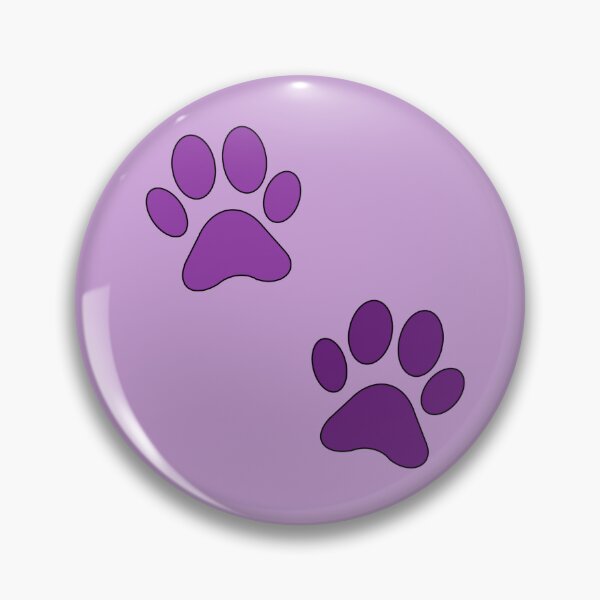 Item preview, dog's paws stickers - dark purple designed and sold by Kiniusia.
