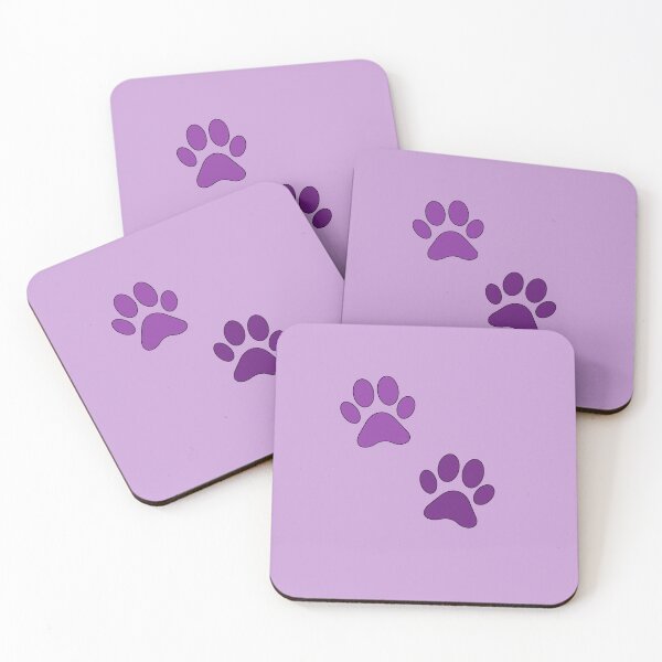Item preview, dog's paws stickers - dark purple designed and sold by Kiniusia.