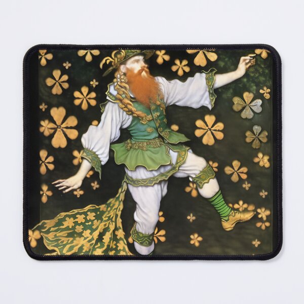 Item preview, Irish Leprechaun with Gold Shamrocks designed and sold by AuroraSpringer.