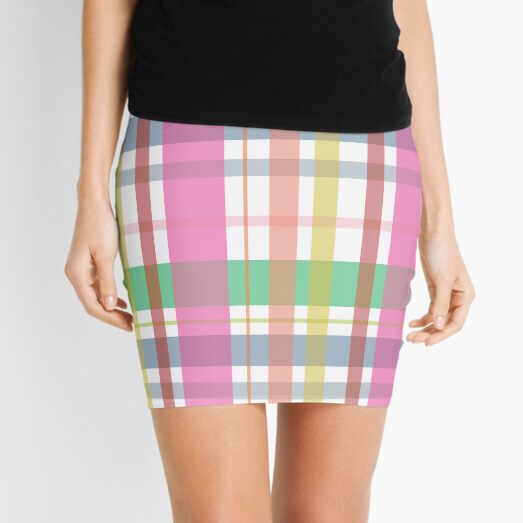 Springtime Argyle Mini Skirt