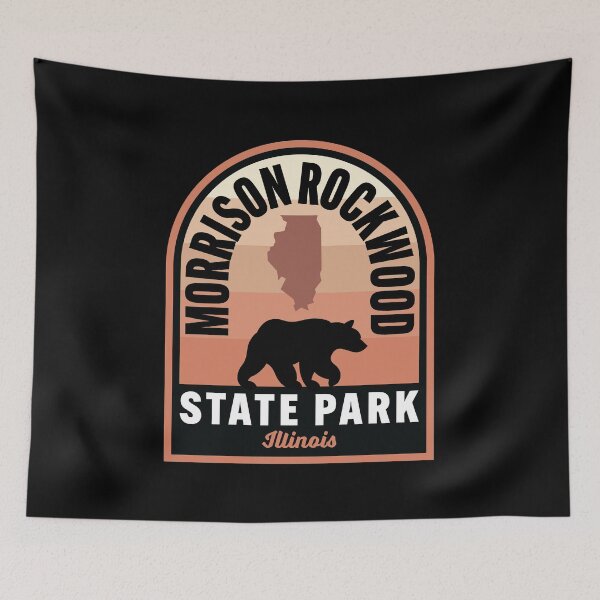 Item preview, Morrison Rockwood State Park IL Bear designed and sold by HalpinDesign.