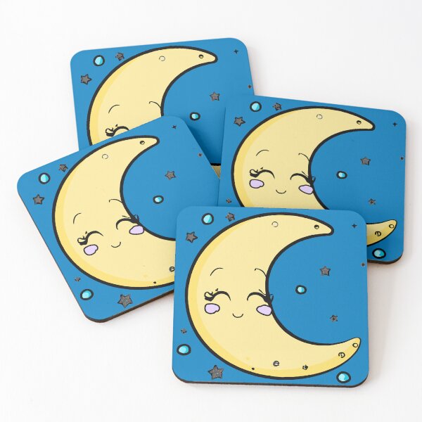 Item preview, Cute Moon Face designed and sold by Handstand365.
