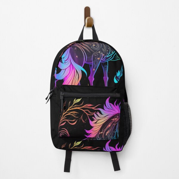 Item preview, The Graceful Majesty of a Rainbow Unicorn on Its Hind Legs designed and sold by digitaldreamHD.